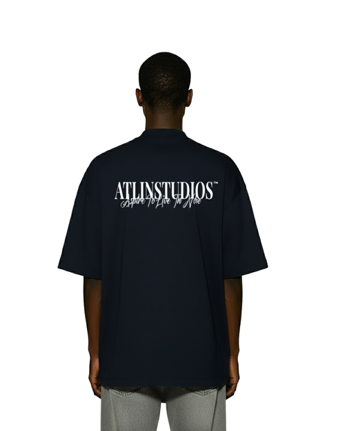 ATLINSTUDIOS T-SHIRT NAVY BLUE