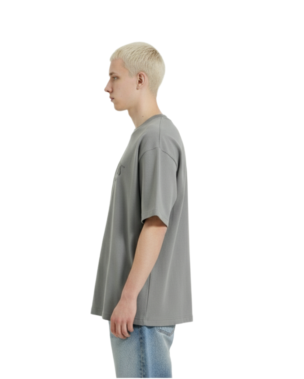 BOXY ESSENTIAL TEE 280GSM MISTY GREY