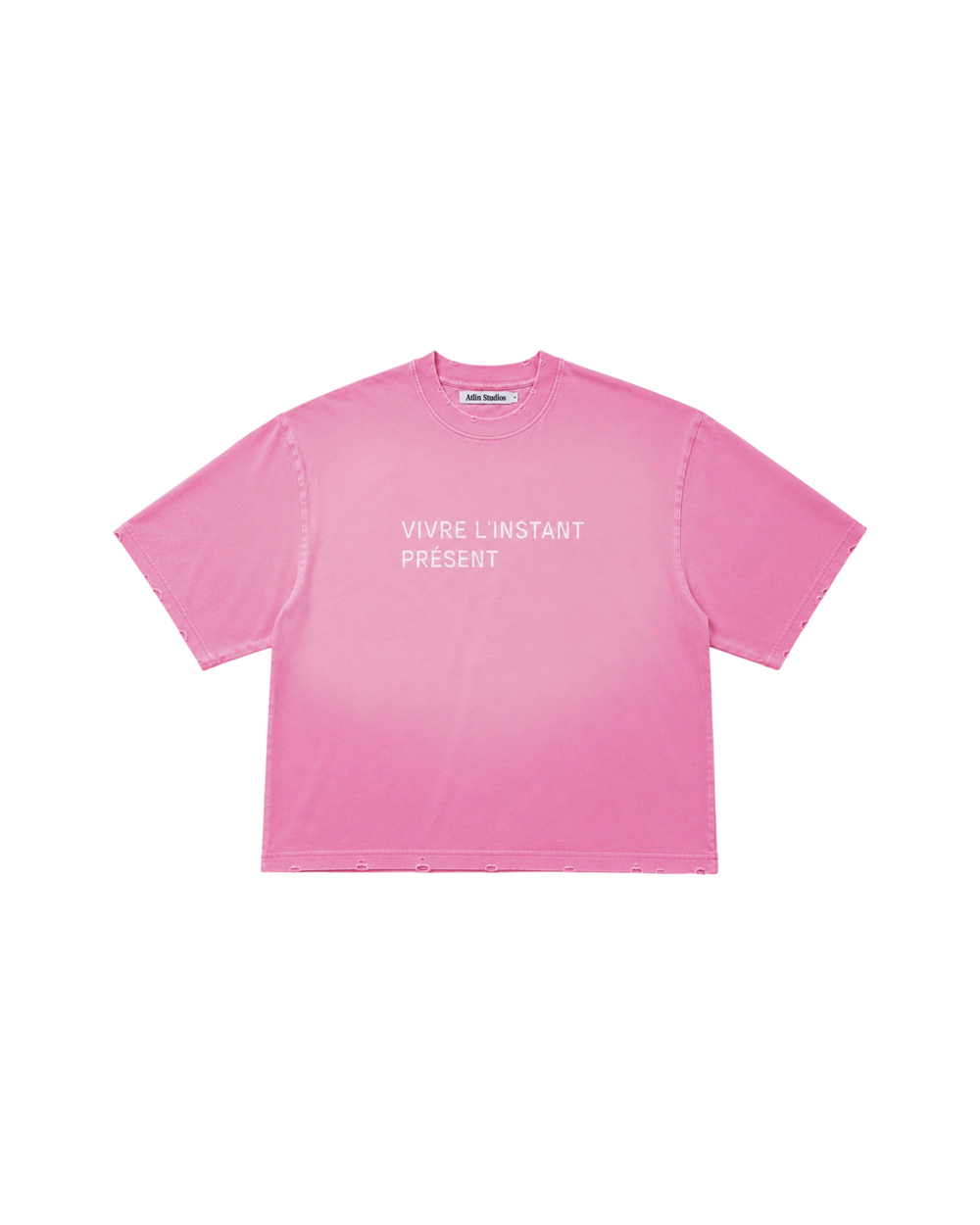 Vivre L'Instant Présent Tee — Washed Pink