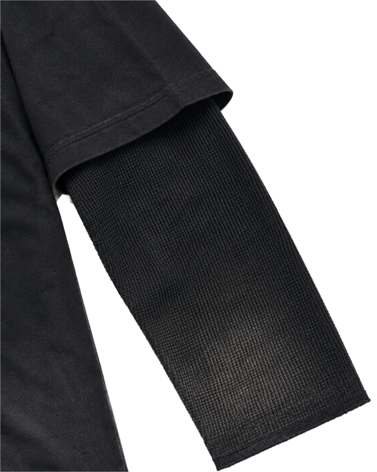 Vivre L'Instant Présent Double Sleeve Tee — Black