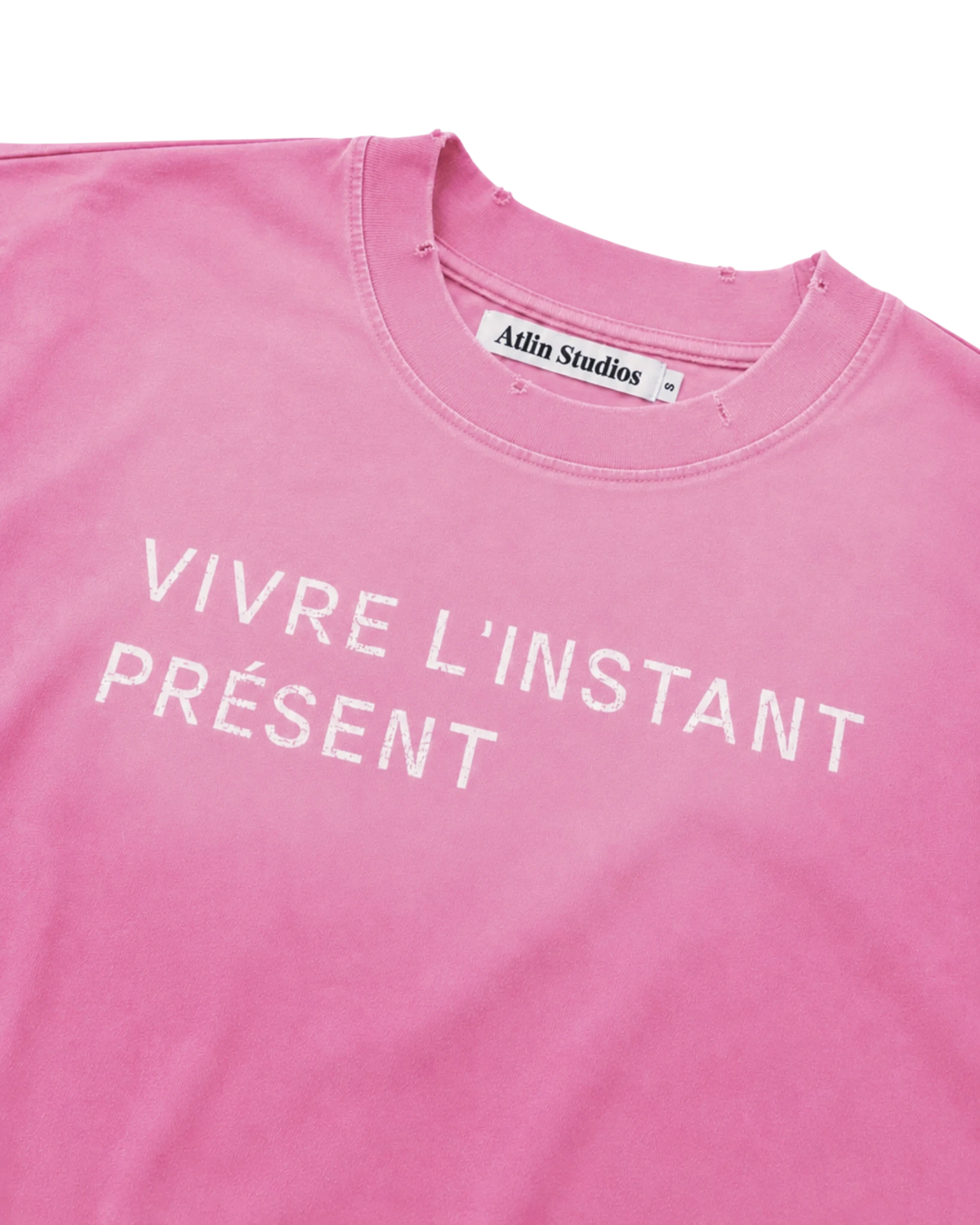 Vivre L'Instant Présent Tee — Washed Pink