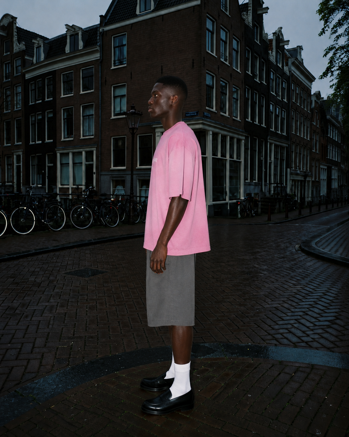 Vivre L'Instant Présent Tee — Washed Pink